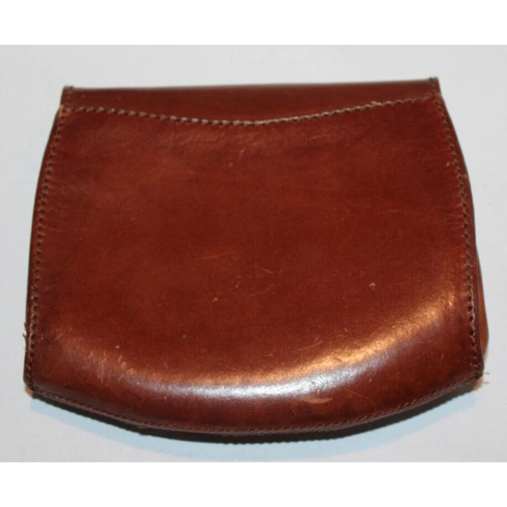 De Vecchi by Hamilton Hodge genuine leather purse Italy brown (no strap)